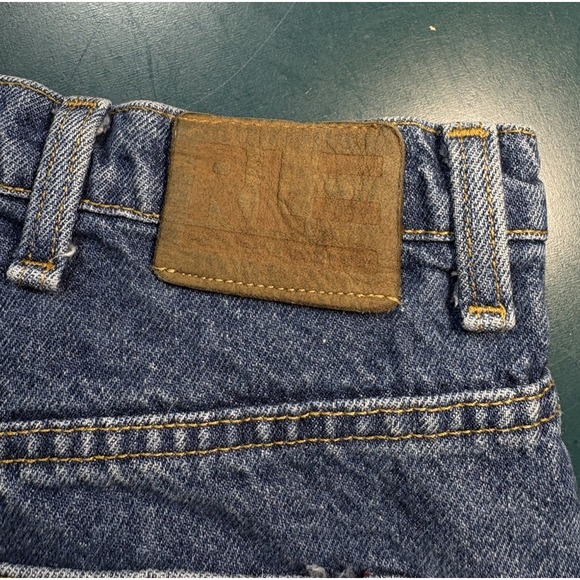 Vtg Polo Jeans Co Ralph Lauren Jean Banner Shorts Men 40 Blue Baggy Y2K Faded - Picture 4 of 12